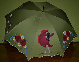 Iné doplnky - Dáždnik ručne maľovaný- tanečnica - 7460025_