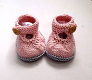 Detské topánky - Papučky pletené z cukrovej vaty - 7464136_