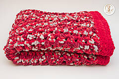 Detský textil - Háčkovaná detská deka - zľavnený kus - 7465353_