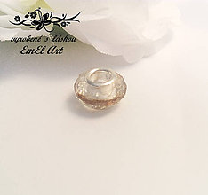 Iné šperky - Pandora rondelka zo živice s detskými vláskami - 7474075_