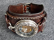 Náramky - Steampunk vreckové/náramkové hodinky hnedé - 7469419_