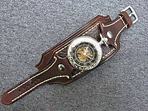 Náramky - Steampunk vreckové/náramkové hodinky hnedé - 7469422_