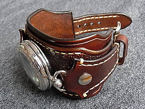 Náramky - Steampunk vreckové/náramkové hodinky hnedé - 7469402_