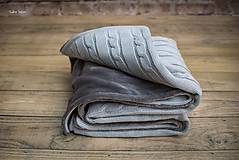 Detský textil - Detská deka na zimu, ,,Vrkoč", OEKO-TEX® - Sivá - 7474522_
