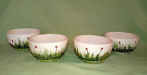 Nádoby - misky müsli poľné kvety - 7476129_