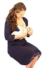 Oblečenie na dojčenie - KRÁTKÁ DOJČIACA nočná košeľa 3v1, s Véčkom a ČIPKOU - 76 farieb - veľ. XL - 7480122_