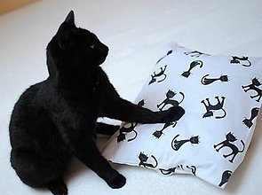 Úžitkový textil - Čierna mačka - 7480007_