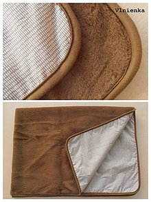 Úžitkový textil - Vlnená deka CAMEL 100% ovčie runo MERINO LUX - 7490710_
