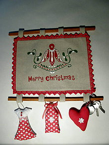 Dekorácie - Vianočný tablet na stenu - 7489394_