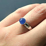 Mini Elegant Tanzanite Ring Silver Ag 925 / Strieborný prsteň s pravým tanzanitom