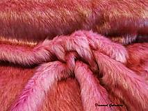 Textil - Umelá kožušina - staroružová - cena za 10 cm - 7509726_
