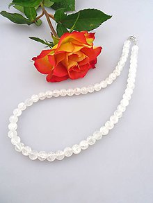 Náhrdelníky - náhrdelník sniežik - krištálový náhrdelník - 7506812_