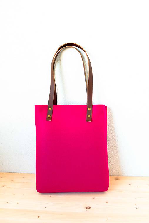 Kabelky - Urban... pink... Felt & Leather - 7508763_
