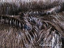 Textil - Umelá kožušina - vzor dikobraz - cena za 10 cm - 7513592_