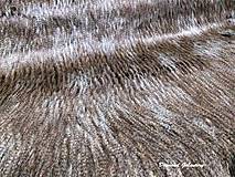 Textil - Umelá kožušina - vzor dikobraz - cena za 10 cm - 7513595_
