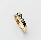 Prstene - Natural diamond bridal ring - 7525730_