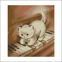 Návody a literatúra - A011 Mačiatko na klavíri - 7524830_
