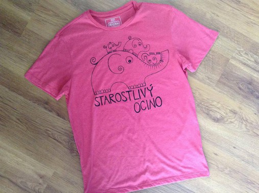 Maľované pánske tričko pre starostlivého ocka (bez mien)