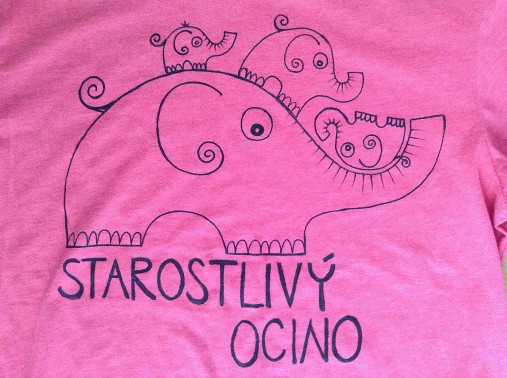 Maľované pánske tričko pre starostlivého ocka (bez mien)