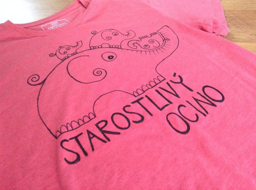 Maľované pánske tričko pre starostlivého ocka (bez mien)