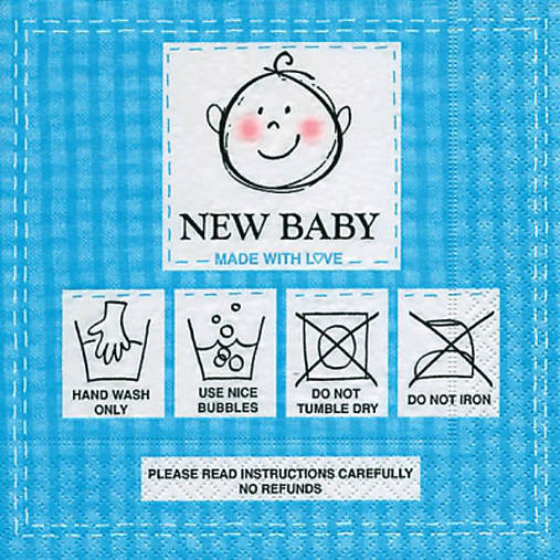  - Servítka "New baby blue" - 7528387_