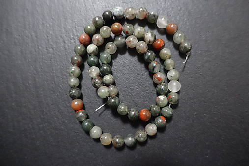 Minerály - Krveľ / Heliotrop 6mm - 7535585_