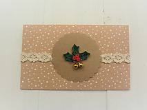 Papiernictvo - vianočná darčeková obálka - 7532162_