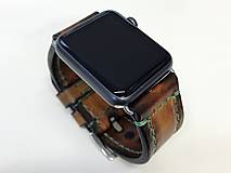 Náramky - Kožený remienok pre apple hodinky, Apple watch remienok 42mm - 7543697_