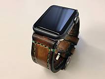Náramky - Kožený remienok pre apple hodinky, Apple watch remienok 42mm - 7543699_