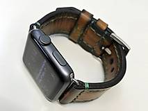 Náramky - Kožený remienok pre apple hodinky, Apple watch remienok 42mm - 7543700_