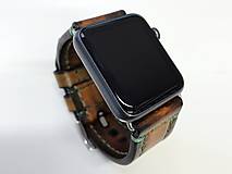 Náramky - Kožený remienok pre apple hodinky, Apple watch remienok 42mm - 7543703_