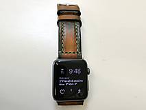Náramky - Kožený remienok pre apple hodinky, Apple watch remienok 42mm - 7543705_