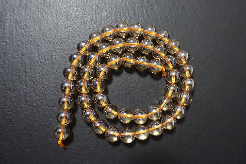 Minerály - Krištál s perleťou svetlejší 8mm - 7542884_