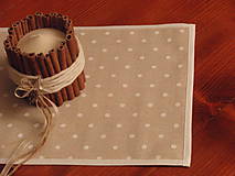Úžitkový textil - Vianočné vintage prestieranie s bodkami - 7546644_