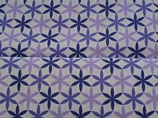 Detský textil - Violet flowers (dark and light) - 7553994_