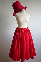 Sukne - červená rozprávková sukňa - 7555296_