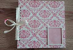 Papiernictvo - Ružový zápisník / svadobný plánovač / fotoalbum - 7563834_