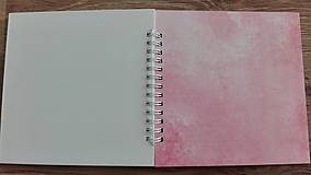 Papiernictvo - Ružový zápisník / svadobný plánovač / fotoalbum - 7563841_
