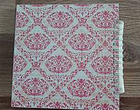 Papiernictvo - Ružový zápisník / svadobný plánovač / fotoalbum - 7563845_
