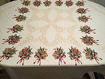 Úžitkový textil - Obrus Merry Christmas 160cm x 160cm - 7569356_