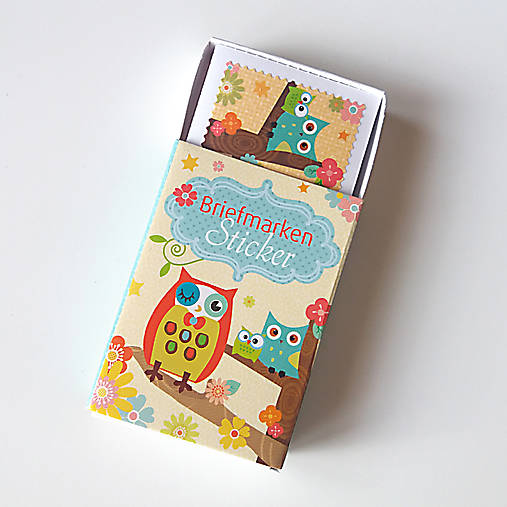 Papier - Samolepky s tvarom známok - 7565326_