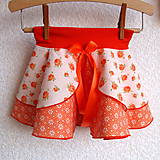 Detské oblečenie - Sukýnka kolová pomerančová č.2 - 7567177_