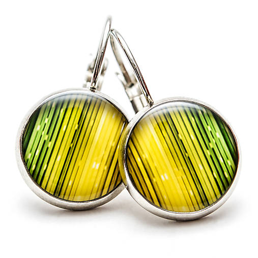 Náušnice - Greenish beauty - 7569815_