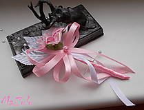 Svadobné pierka - svadobné pierko v ružovom - 7575020_