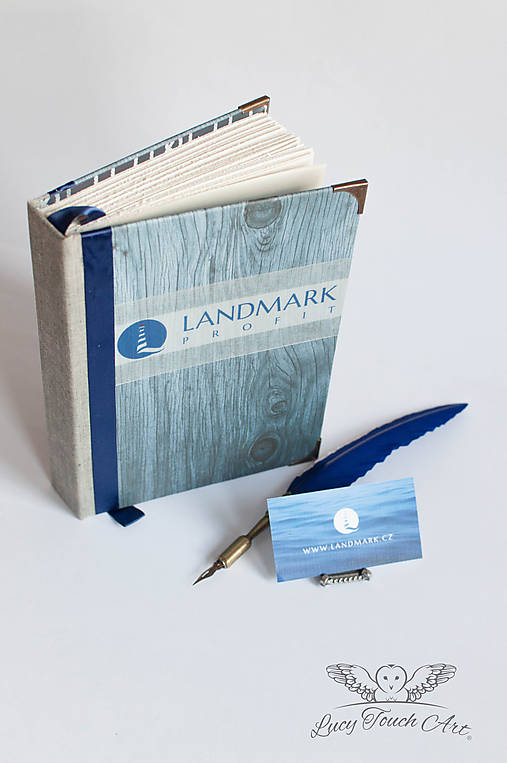 Papiernictvo - "Landmark" Logo Diary / na zákazku  - 7577373_