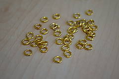 Komponenty - Spájacie krúžky zlaté 5mm, 0.55€/50ks - 7575305_