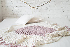 Úžitkový textil - 100% prírodná vlnená deka "Bohémsky Anjel"  - 7578354_