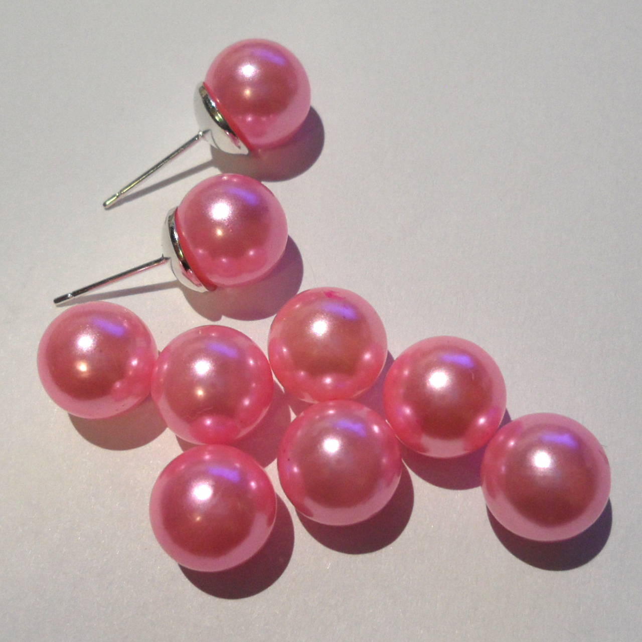 Bezdierkové vosk.perly 10mm-1ks (ružová stredná)