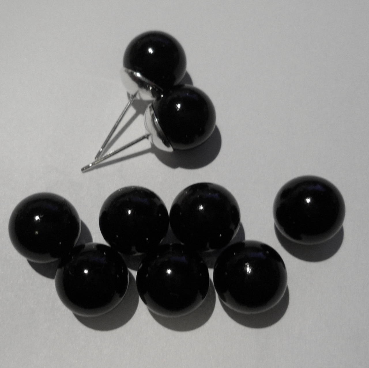 Bezdierkové vosk.perly 10mm-1ks (čierna)