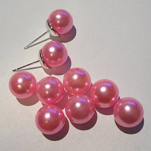 Korálky - Bezdierkové vosk.perly 10mm-1ks (ružová stredná) - 7588515_